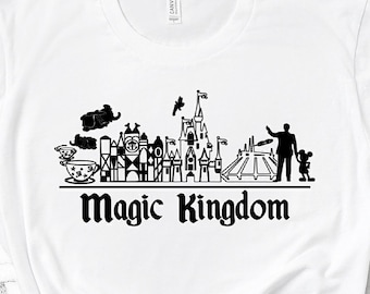 Magic Kingdom Skyline Unisex Shirt/Matching Park Shirts/Disney Trip Shirts/Magic Kingdom Ride Shirt/Tea Cups/Dumbo/Disney 2022/Small World