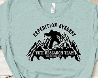 Expeditie Everest Yeti Research Team Shirt Shirt / Bijpassende Disney Shirt / Animal Kingdom shirt / Everest Ride Shirt / Disney trip Shirt
