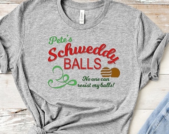 Pete's Schweddy Balls/funny Christmas Shirt/SNL Skit shirt/Xmas Skit Shirt/Season's Eatings shirt/Funny SNL Shirt