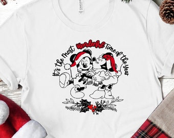 It's The Most Wonderful Time Mickey and Minnie Unisex Shirt/Matching Disney Shirt/ Mickey and Minnie Shirts/Disney Trip Shirt/Disney Xmas