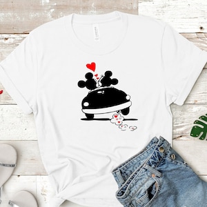 Mickey And Minnie Car Shirt, Mickey and Minnie Love, Disney Shirt, Mickey and Minnie Shirt, Disney trip, Couples shirt, Disney Love