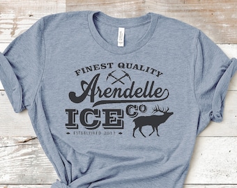 Arendelle Ice co. Unisex Shirt/Frozen Shirt/Disney Movie Shirt/Elsa Shirt/Matching Disney//Elsa and Anna/Olaf and Kristoff/Disney Trip 2021