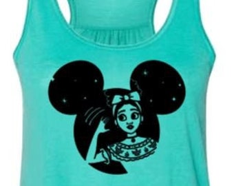 Delores Mickey Ears Encanto Geïnspireerd Flowy Tank Top Volwassene en Jeugd/Encanto Shirt/Madrigal Family/Disney Movie Shirt/Disney Trip/Moeder en ik