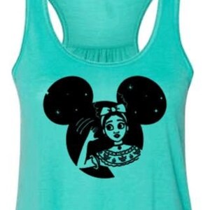 Delores Mickey Ears Encanto Inspired Flowy Tank Top Adult and Youth/Encanto Shirt/Madrigal Family/Disney Movie Shirt/Disney Trip/Mom and Me