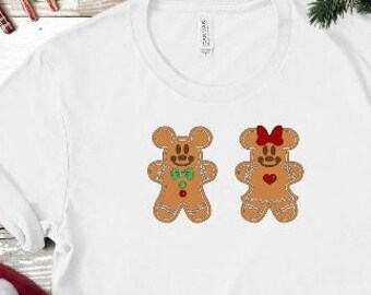 Gingerbread Mickey and Minnie Shirt/ Matching Disney Gingerbread Mickey and Minnie/Disney Holiday Shirt/Gingerbread Shirt/Disney Trip Shirt