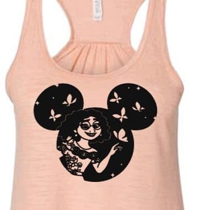 Mirabel Mickey Ears Encanto Inspired Flowy Tank Top Adult and Youth/Encanto Shirt/Madrigal Family/Disney Movie Shirt/Disney Trip/Mom and Me