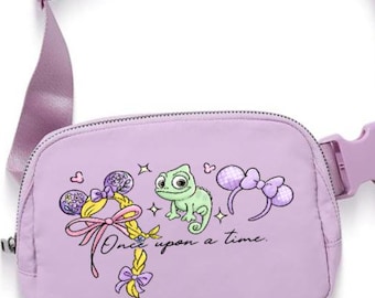 Riñonera con orejas de Minnie enredadas y Pascal Park / Riñonera de princesas Disney / Riñonera de Disney Park / Riñonera de Rapunzel Disney / Conjunto de Disney Park