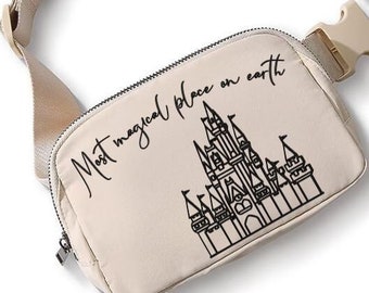Most Magical place on Earth Belt Bag/Disney Belt Bag/Disney Crossbody/Disney Trip Fanny Pack/Castle Belt Bag/Disney Trip Bag