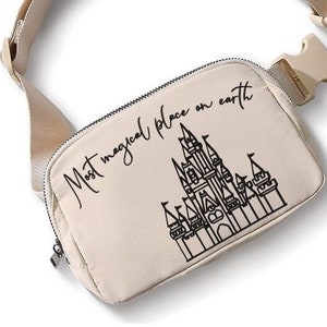 Most Magical place on Earth Belt Bag/Disney Belt Bag/Disney Crossbody/Disney Trip Fanny Pack/Castle Belt Bag/Disney Trip Bag