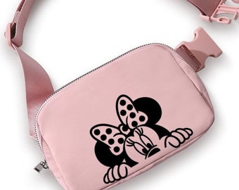 Riñonera Peeking Minnie/Riñonera Disney/Bandolera Disney/Riñonera de viaje Disney/Riñonera de Minnie