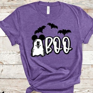Boo Mickey Glow in the Dark Halloween Shirt/Disney Halloween Shirt/Mickey Halloween Shirt/Mickey&#39;s Not So Scary/Mickey Ghost/Disney Trip