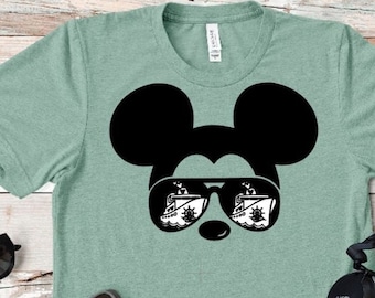 Gafas de sol Mickey con camisa de crucero / camisa de crucero de Disney / camisa de disney mickey / camisa de crucero de Disney familiar / camisa de crucero familiar a juego