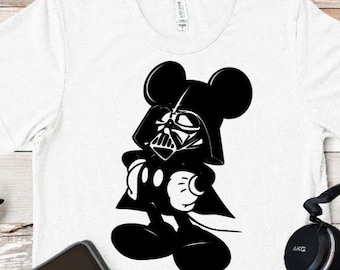 Mickey Darth Vader Unisex Shirt/Star Wars Mickey Shirt/Disney Mickey Shirt/Darth Vader/ Cute Mickey Shirt/Galaxy's Edge/Mickey Star Wars