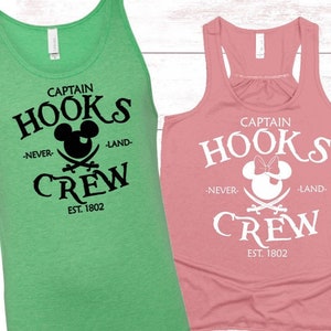 Captain Hooks Crew Tanks /Mickey Pirate Tank/Minnie Pirate Tank/ Disney Matching Shirt/DCL/Disney Cruise Pirate Night/Neverland/Peter Pan