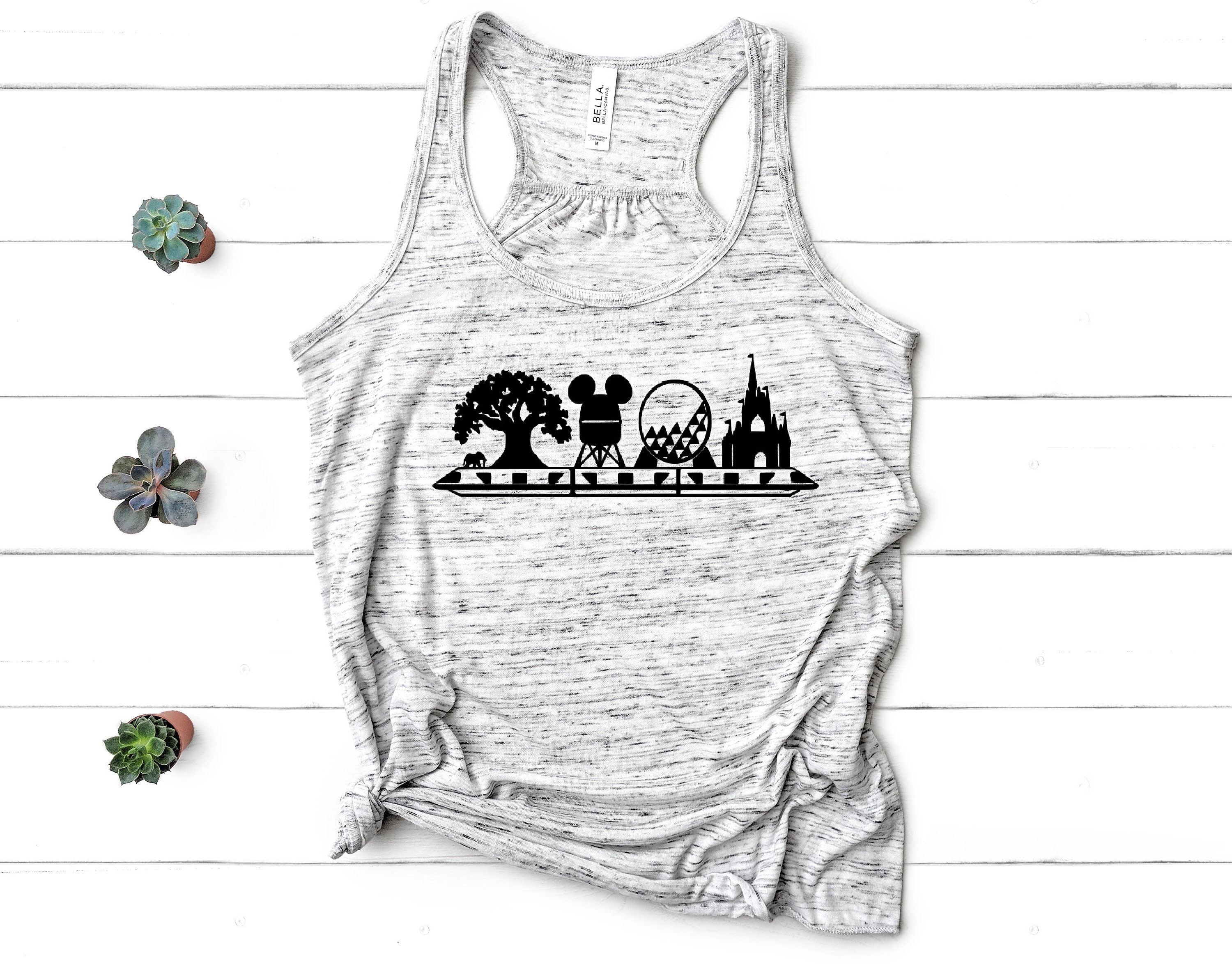 Discover Four Parks with Monorail Tank Top