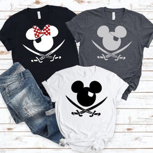 Pirate Mickey or Minnie Unisex Shirt/Disney Cruise Family Shirt/Disney Matching /Pirate Night Shirt/Captain Jack/Pirates of the Caribbean