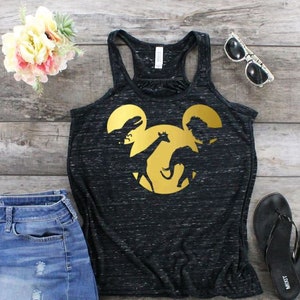 Minnie or Mickey Foil Cutout Safari Tank/Animal Kingdom Tank /Disney Park Tank/Disney trip Shirt/Disney Matching Animal Kingdom Shirts