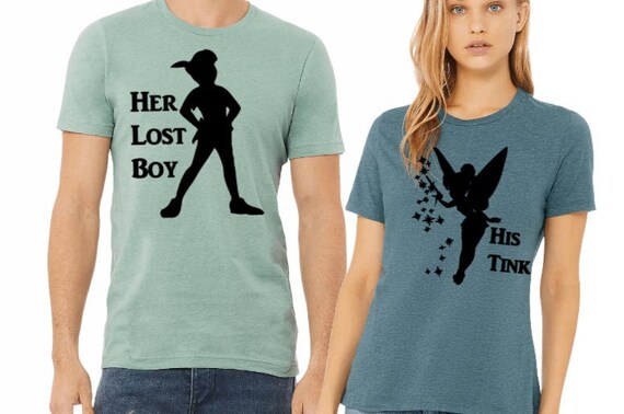 Her Lost Boy, His Tink Unisex T-shirt/peter Pan and Tink Shirt/disney Trip  Shirt/matching Couple Shirt/tinkerbell and Peter Pan/disney 2022 - Etsy  Denmark