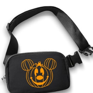 Pumpkin Mickey Belt Bag/Disney Belt Bag/Disney Crossbody/Disney Trip Fanny Pack/Disney Halloween Trip Bag/Mickey Pumpkin Fanny Pack