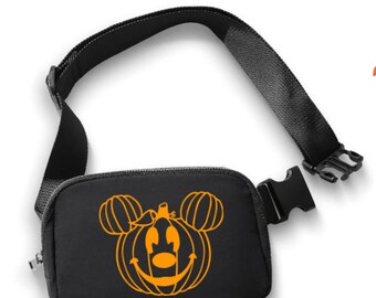 Pumpkin Mickey Belt Bag/disney Belt Bag/disney Crossbody/disney