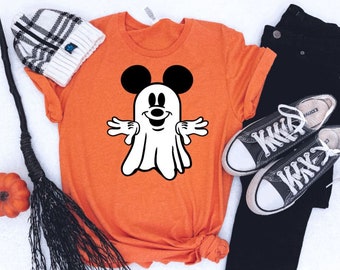 Glow in the Dark Mickey Ghost Halloween Shirt/Disney Halloween Shirt/Mickey Halloween Shirt/Mickey&#39;s Not So Scary/Mickey Ghost/Disney Trip