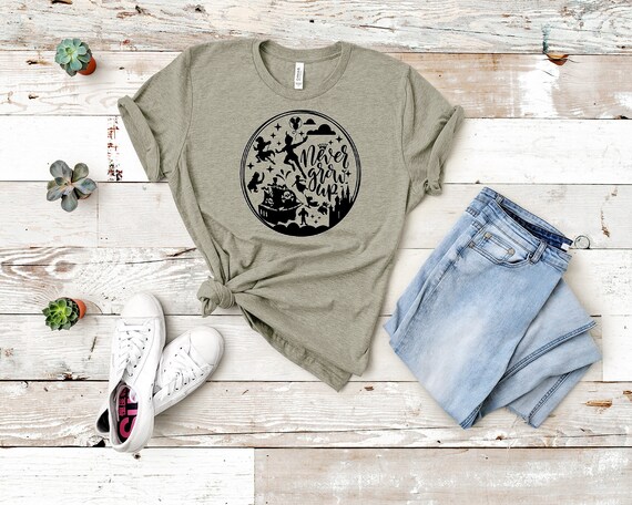 Never grow outlet up disney shirt