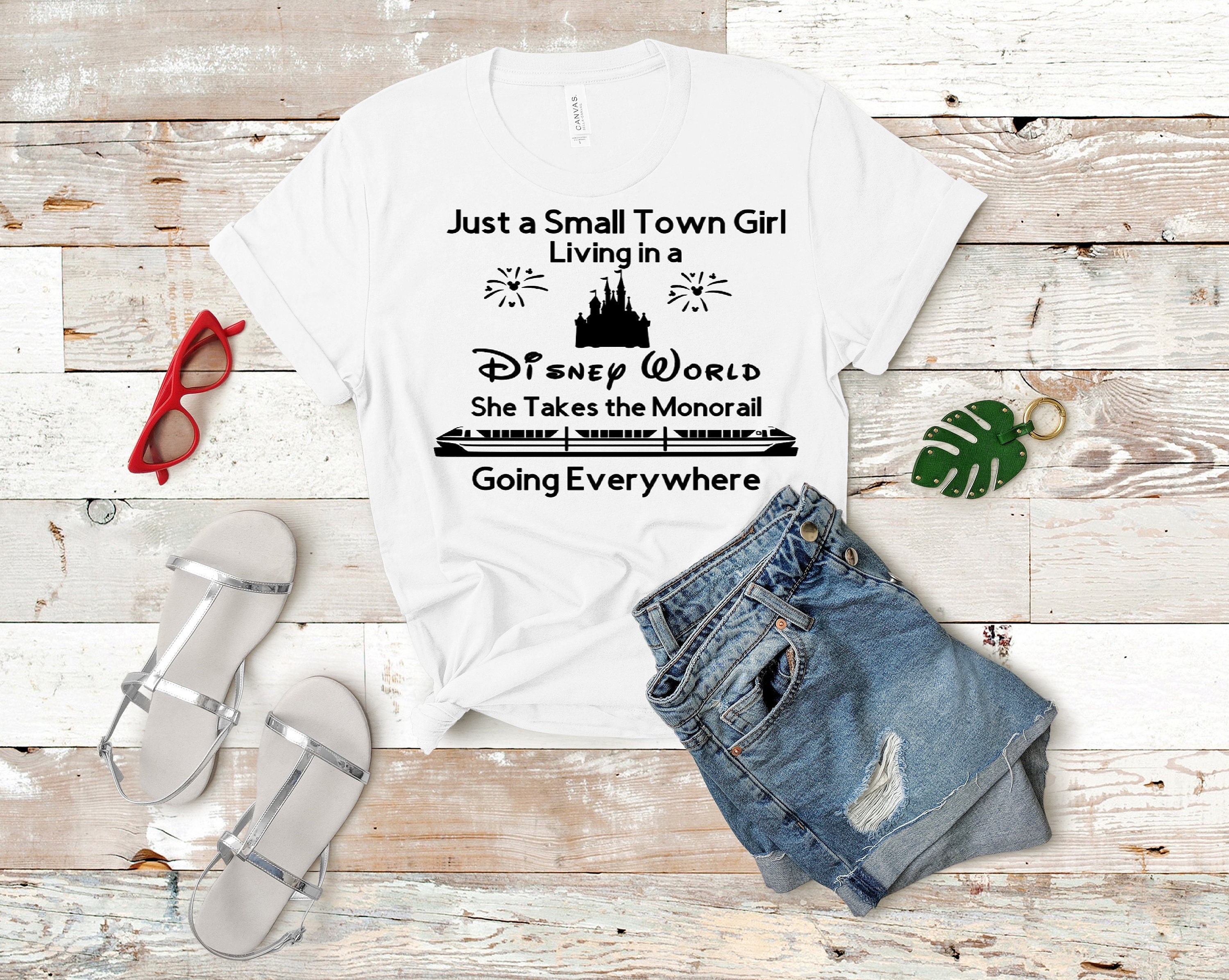 Just a Small Town Girl Living in a Disney World Shirt, Disney