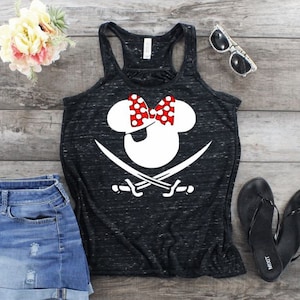 Topolino pirata o Minnie Tanks /Disney Cruise Tank/Topolino Pirate Tank/Minnie Pirate Tank/ Disney Family Cruise/DCL/Disney Cruise Pirate Night