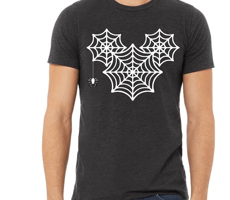 Mickey Spiderweb Glow in the Dark Unisex Shirt/ Disney Trip Shirt/Disney Halloween Shirt/Mickey's Not so Scary Shirt/Oogie Boogie Bash Shirt