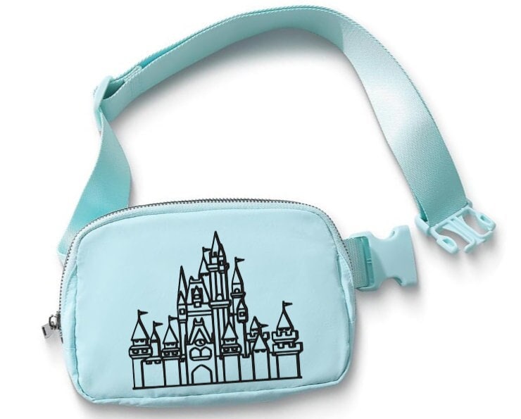 Cinderella Castle Belt Bag/Disney Belt Bag/Disney World Castle Crossbody/Disney Trip Fanny Pack/Castle Belt Bag/Disney Trip Bag