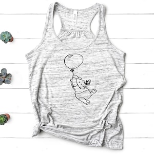 Winnie the Pooh with Balloon Tank Top Pooh Shirt, Disney Shirt, Disney Trip, Disney 2021, Winnie the Pooh, Oh bother, Cute Pooh Shirt