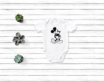 Classic Mickey Baby Bodysuit or T-Shirt/Matching Disney Shirt/Mickey Shirt/Disney Trip Shirt/Mickey Mouse/Family Trip Shirt/Classic Mickey