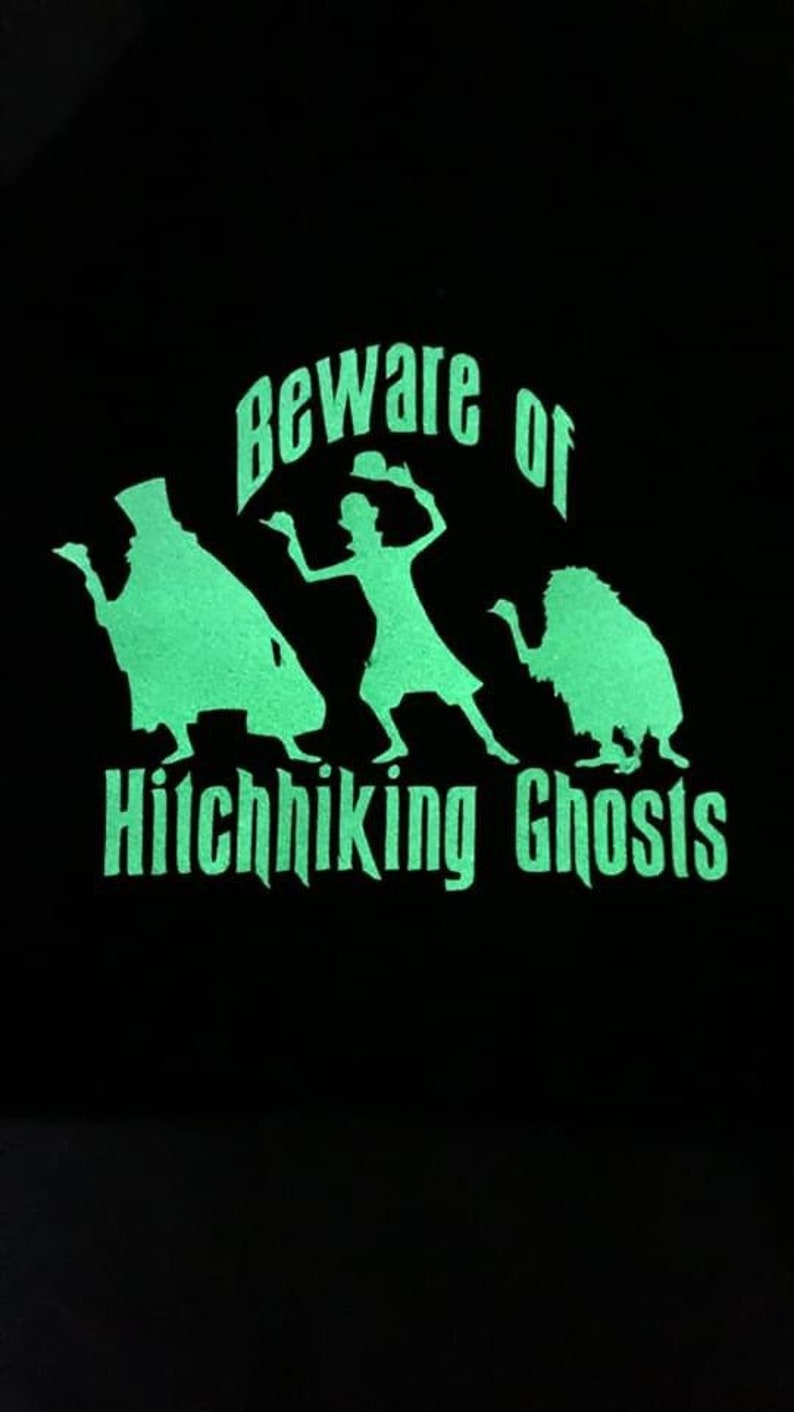 Beware of Hitchhiking Ghosts Glows in the Dark Mask Disney - Etsy