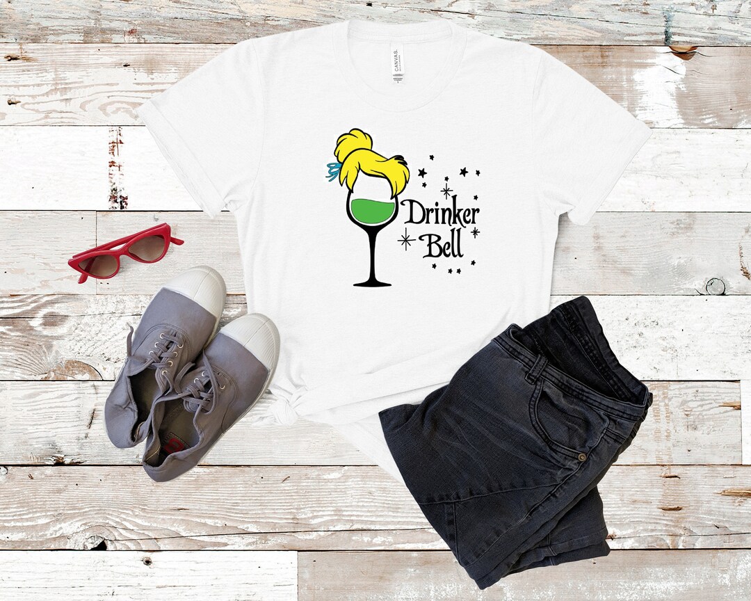 Women's 'Drinkerbell' Fairy Tank Top - Funny Drinking Graphic Sleeveless Shirt For Parties & Vacation - View #2
