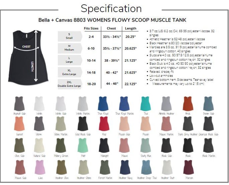 May include: A black tank top with a scoop neck and muscle fit. The tank top is made of a flowy fabric and has a relaxed fit. The tank top is available in a variety of sizes and colors. The tank top is made of 65% polyester and 35% viscose. The tank top is 3.7 oz (US) or 6.2 oz (CA).