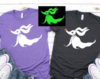 Glow in the Dark Zero Dog Halloween Shirt/Disney Halloween Shirt/Jack Skellington Dog Shirt/Mickeys Not So Scary Shirt/Zero Dog Shirt