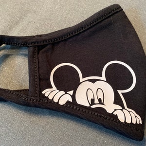 Mickey Peeking  Mask, Mickey Mask, Cute Disney Mask, Disney Character Mask, Mickey Mouse, Disney Trip Mask, Disney Vacation,