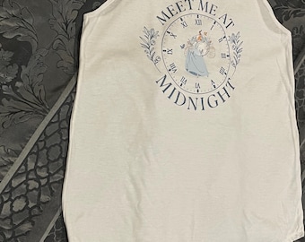 Meet Me at Midnight Cinderella PerfectTri Rockstar Tank Top/Cinderella Midnight Tank/Cinderella Clock/Princess Tank Top/Disney Girls Trip