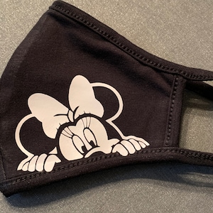 Minnie Peeking White Image Mask, Minnie Mouse Mask, Minnie Mask, Disney Mask, Disney Trip Mask, Disney Trip 2025, Cute Minnie