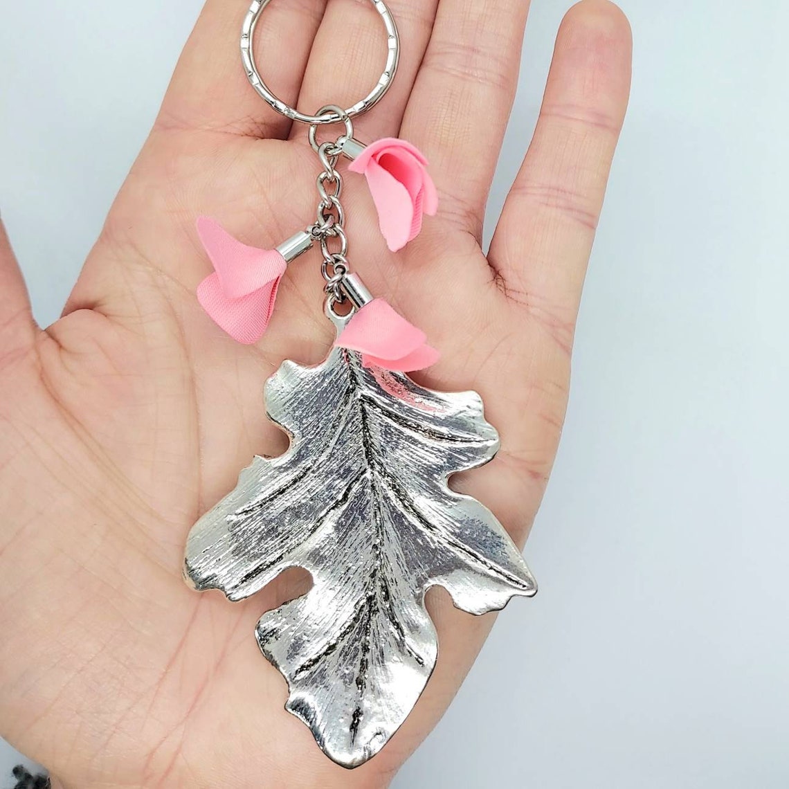 Nature keychain for her UK keyring for her floral keychain Etsy