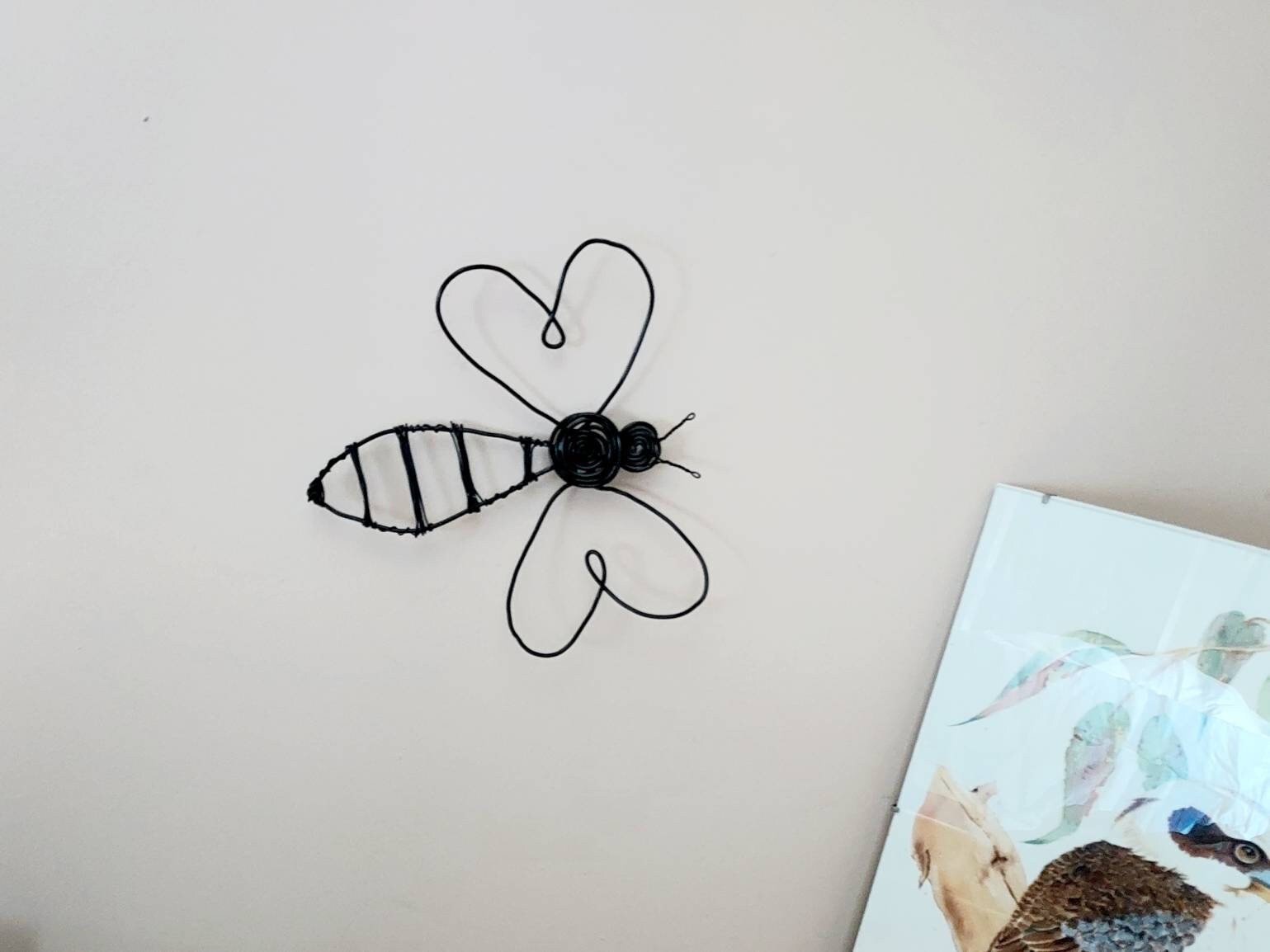 Bee Metal Wall Art for Outdoors Set of Two Bee Metal Garden Etsy UK
