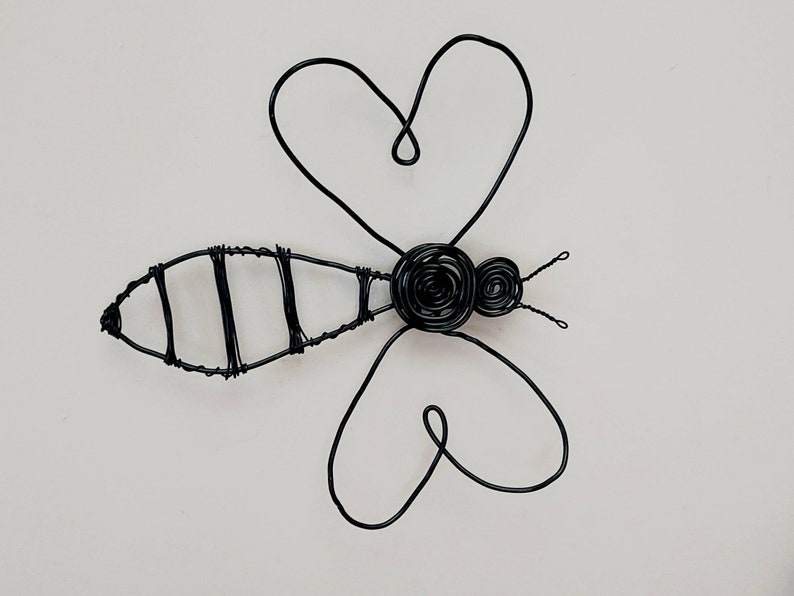 Bee Metal Garden Wall Art Bee Wire Sculpture for Garden Etsy UK