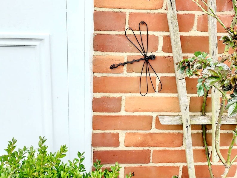Wire Dragonfly Metal Wall Art Dragonfly Indoor Wire Wall Art Etsy UK