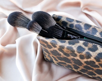 Stylish Leopard Makeup Bag - Skincare, Makeup, Haircare Organizer
