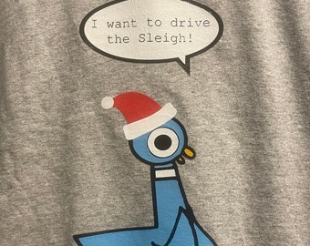 Santa Pigeon Shirt - Can Customize Text!