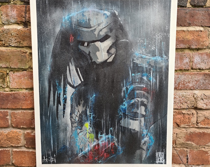 PREDATOR - Spraypaint on Canvas 1/1