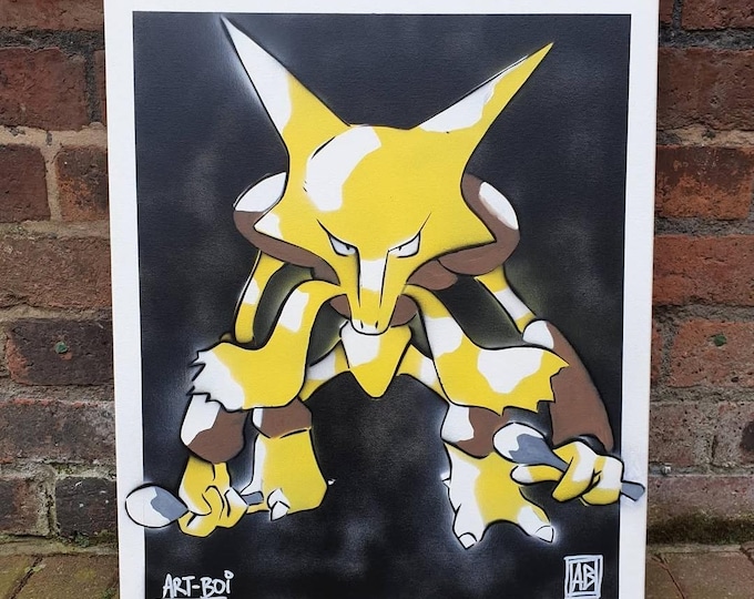 ALAKAZAM 1/1 Spray paints on Canvas