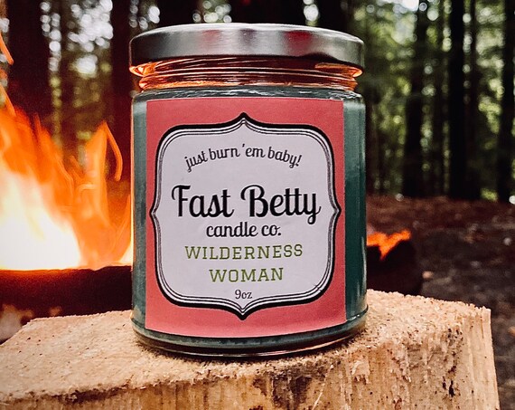 Wilderness Woman | Balsam & Cedar | Blue Spruce | Cabin Scents | Woods | Soy Candle |