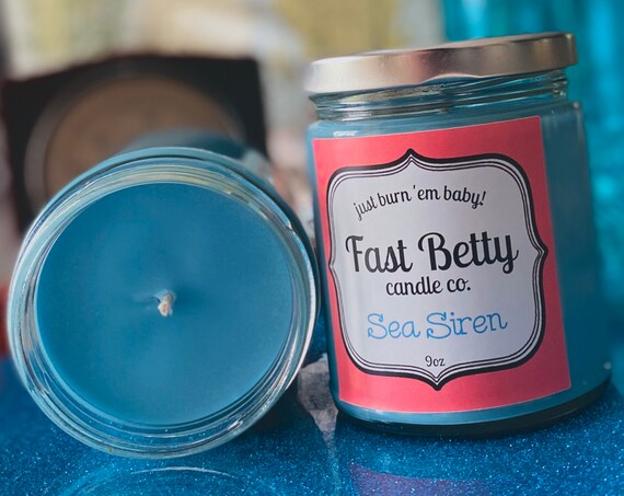 Ocean Candle | Soy Candle | Mermaid | Sea Salt | Handcrafted | Ocean Scents |