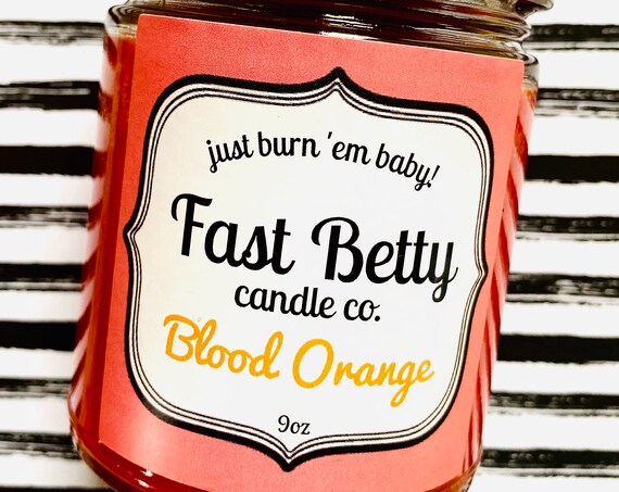 Blood Orange | Scented Soy Candle | Citrus Candle | Citrus Scents |